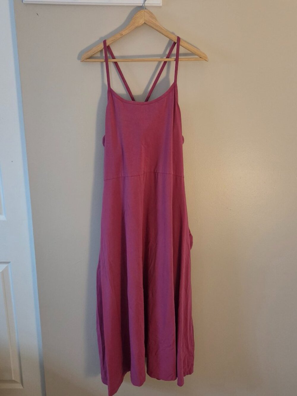 Pact - Organic Fit & Flare Midi Dress - Mulberry - XXL (Regular)